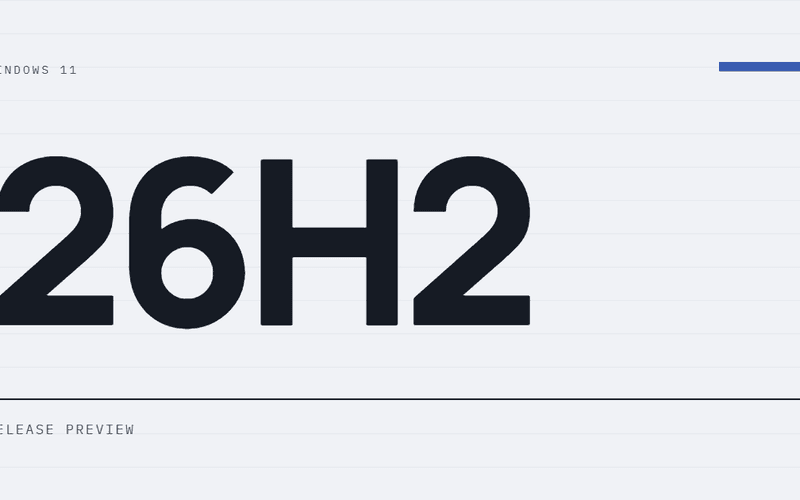 AI-ілюстрація: Windows 11 26H2 — Release Preview.