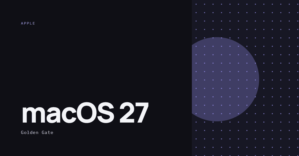 AI-ілюстрація: macOS 27 Golden Gate.