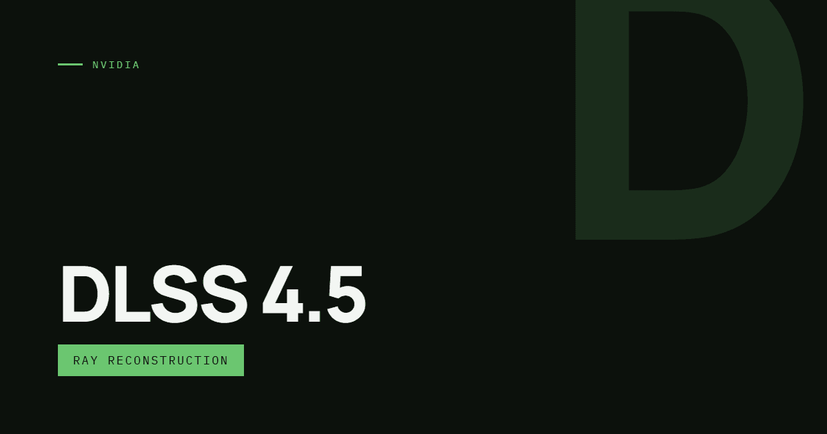 AI-ілюстрація: NVIDIA DLSS 4.5 — Ray Reconstruction.